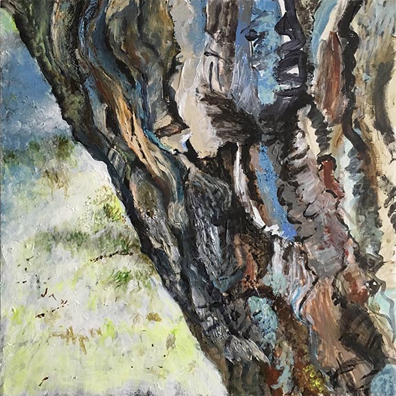 Jane Sherrill's Painting "Diagnol Tree"